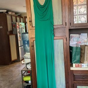 BCBG maxazria green gown